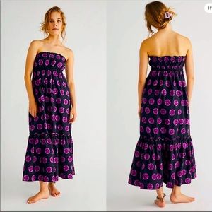 NWOT Free People Leanna Bandeau Maxi L